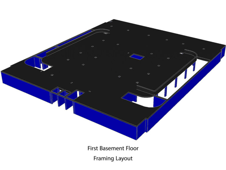 12-2 First Basement Framing layout
