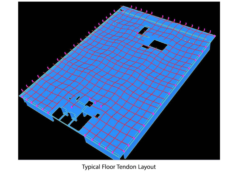 12-4 Typical Tendon Layout