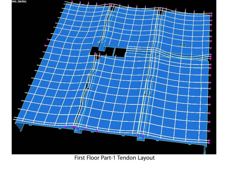 15-1 FIRST FLOOR JOINT1 TENDON LAYOUT