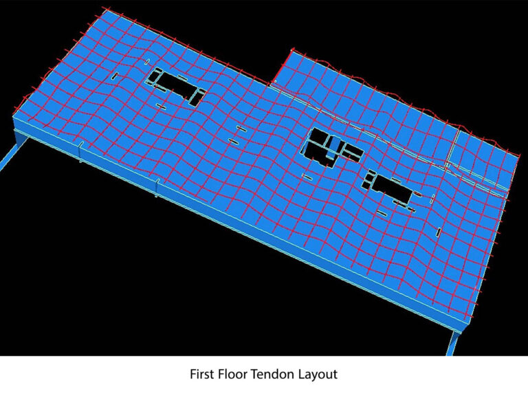 17-2 FIRST FLOOR TENDON LAYOUT