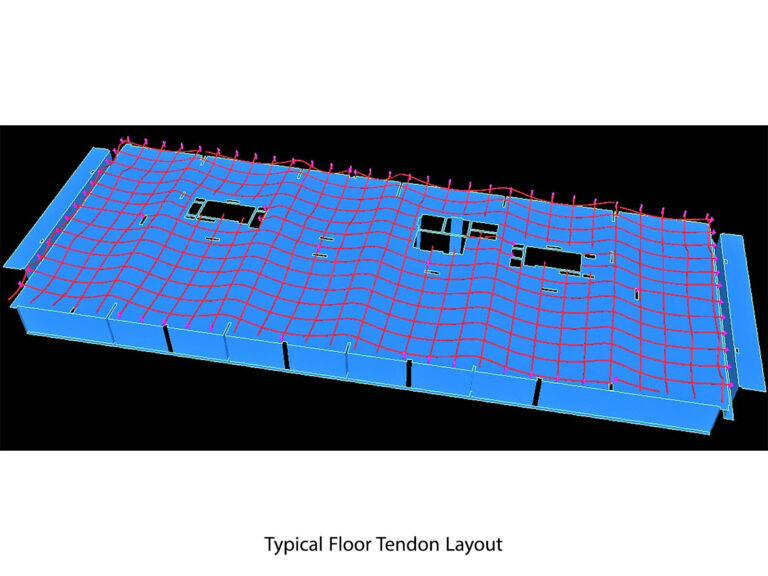 17-5 TYPICAL FLOOR TENDON LAYOUT