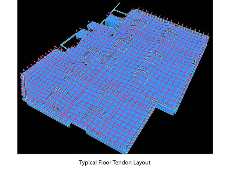 19-5 typical TENDON LAYOUT